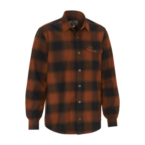 Koszula męska Swedteam Lynx Wool Shirt ciemnopomarańczowa-1 50892