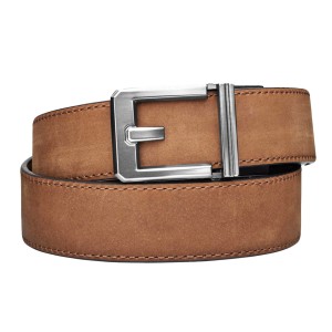 Pas strzelecki Kore Essentials Buffalo Leather Gun Belt X3 brązowy