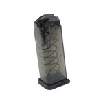 ETS - Magazynek polimerowy do Glock 19 / 26 - 9x19 mm - 15 naboi - Carbon Smoke Series - SMK-GLK-19