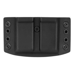 DOUBLETAP GEAR - Ładownica Kydex zewnętrzna OWB na dwa magazynki Glock, USP - Czarna