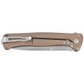 Nóż składany LionSteel Skinny Earth Aluminium/Natural Canvas Micarta, Stonewashed by Molletta (SK01A ES)-2 51218