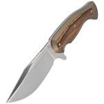 Nóż Fox Eastwood Tiger Bronze Titanium/Ziricote Wood, Satin Elmax by Gudy Van Poppel (FX-106 TIZW)