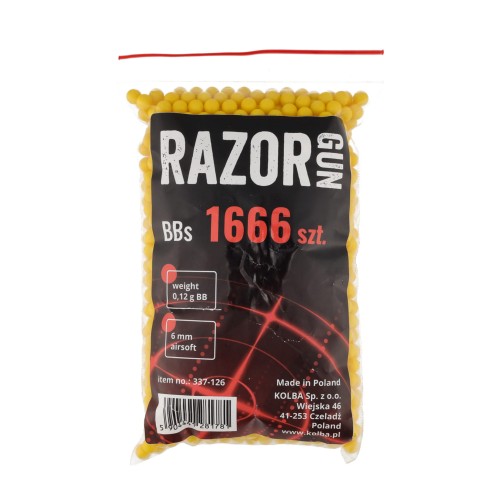 Kulki BB do ASG RazorGun 0,12 g 200 g / ok 1666 szt.-1 51248