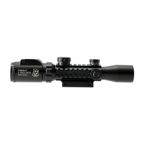 Luneta celownicza Combat 3-9x32 TAC 30 mm iRD Mildot + montaż 22 mm-1 51309