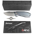 Nóż składany LionSteel Nano Blue Titanium, Satin MagnaCut (NA01 BL)-4 51365