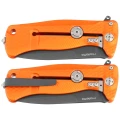 Nóż składany LionSteel SR22A Orange Aluminum, Black Sleipner by Molletta (SR22A OB)-2 51366