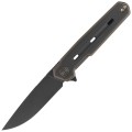 Nóż składany WE Knife Navo Bronze / Black Titanium, Black Stonewashed CPM 20CV by Ostap Hel (WE22026-3)-1 51395