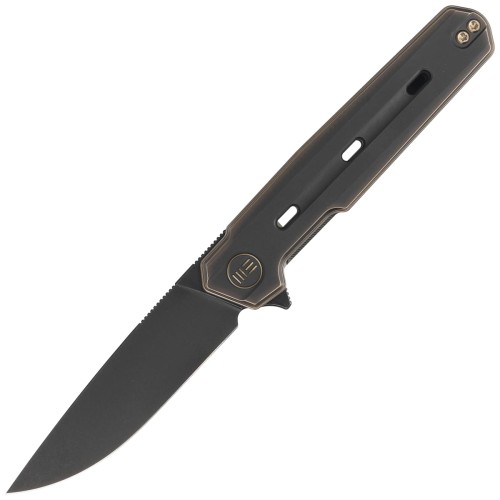 Nóż składany WE Knife Navo Bronze / Black Titanium, Black Stonewashed CPM 20CV by Ostap Hel (WE22026-3)-1 51395