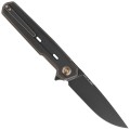 Nóż składany WE Knife Navo Bronze / Black Titanium, Black Stonewashed CPM 20CV by Ostap Hel (WE22026-3)-3 51395