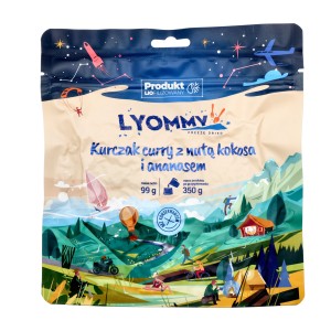 Kurczak Lyommy curry z nutą kokosa i ananasem 350 g