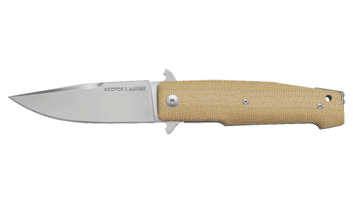 Nóż składany Viper Keeper 2 Natural Canvas Micarta, Stonewashed Elmax by Fabrizio Silvestrelli (V6000CN)-1 51460