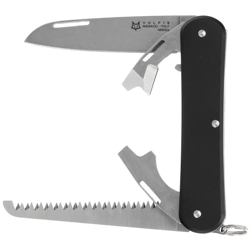 Scyzoryk Fox Vulpis S4 Black Aluminium, Polished N690Co (FX-VP130-S4 BK)-1 51568