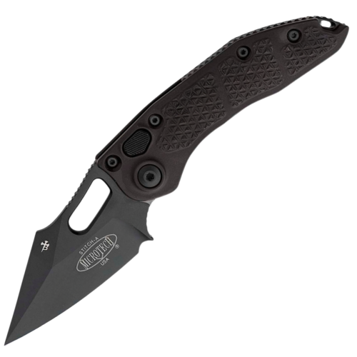 Nóż automatyczny Microtech Stitch S/E Tactical Black Aluminum, Black DLC M390MK by Sebastijan Berenji and Tony Marfione (169-1T)-1 51603