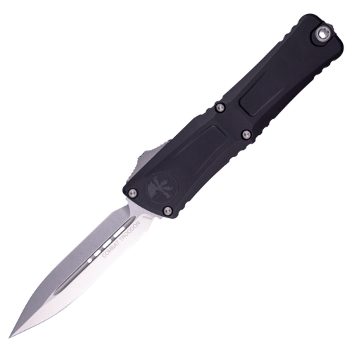 Nóż automatyczny OTF Microtech Combat Troodon D/E Gen III Black Aluminium, Stonewashed M390MK by Tony Marfione (1142-10)-1 51611