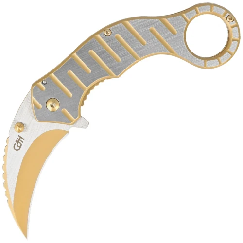 Nóż składany CJH Herbertz Karambit Einhandmesser Gold AISI 420 (ART000140 - 583612)-1 51614