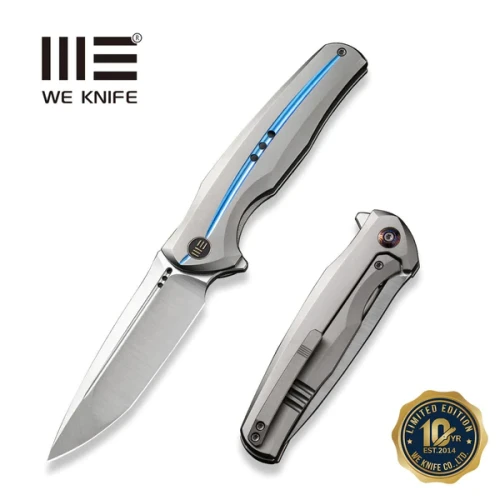 Nóż składany WeKnife 601X LE No 089/150 Gray Titanium, Hand Polished Satin CPM 20CV (WE01J-2)-1 51626