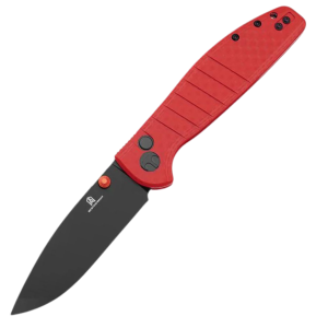 Nóż składany Bestechman Goodboy Red G10, Black PVD D2 by Keanu (BMK04L)