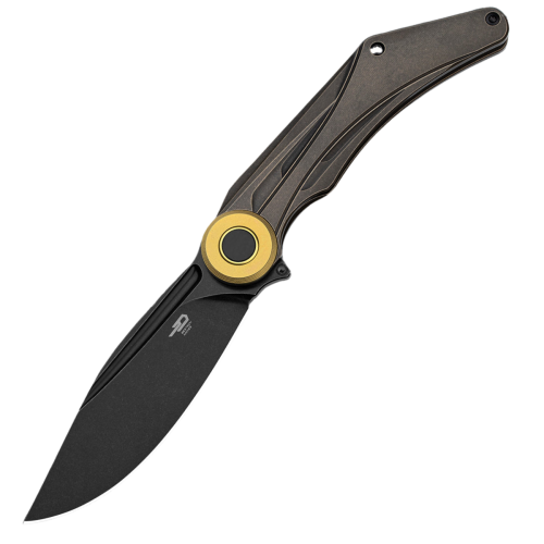 Nóż składany Bestech Seraph Black/Bronze Titanium, Black Stonewashed M390 by Kombou (BT2403E)-1 51699