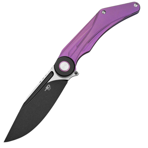 Nóż składany Bestech Seraph Purple Titanium, Black Stonewashed/Satin M390 by Kombou (BT2403C)-1 51701