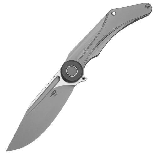 Nóż składany Bestech Seraph Grey Titanium, Bead Blasted/Satin M390 by Kombou (BT2403A)-1 51702
