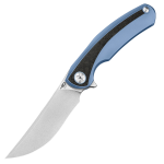 Nóż składany Bestech Sambac Marble Carbon Fiber/Titanium Stonewashed/Satin Magnacut by Ostap Hel (BT2402D)