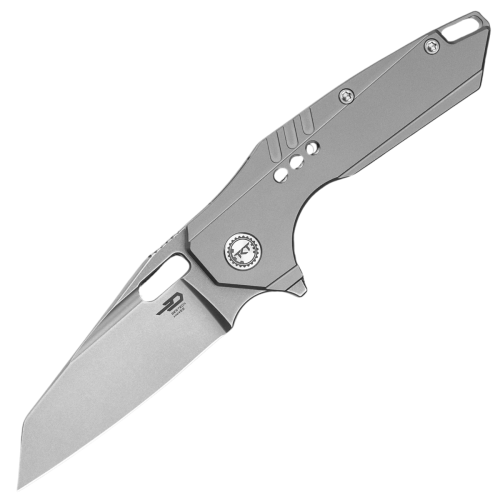 Nóż składany Bestech Nyxie Grey Titanium, Bead Blasted/Stonewashed S35VN by Toddknifeandtool (BT2308A)-1 51713