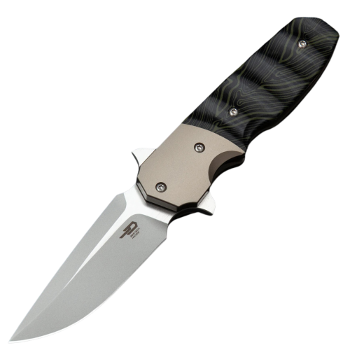 Nóż składany Bestech Freefall Titanium Black/Green G10, Stonewashed/Satin S35VN by Jason Clark (BT2007A)-1 51716