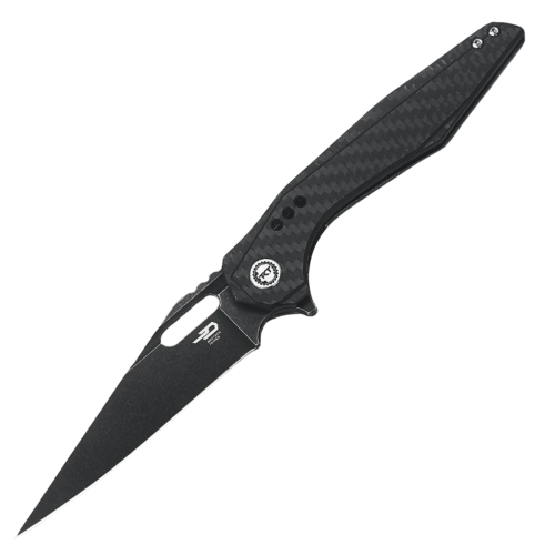 Nóż składany Bestech Malware Black Titanium/Carbon Fiber, Black Stonewashedn S35VN by Toddknifeandtool (BT1902D)-1 51719