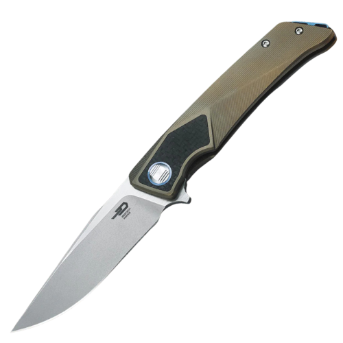 Nóż składany Bestech Sky Hawk Bronze Titanium/Carbon Fiber, Bead Blasted/Satin S35VN (BT1804D)-1 51723