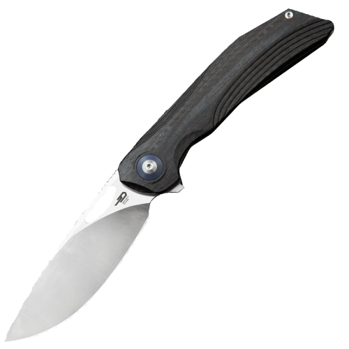 Nóż składany Bestech Falko Black/Beige Interlayer/Carbon Fiber/G10, Satin 154CM by Kombou (BL01A)-1 51724
