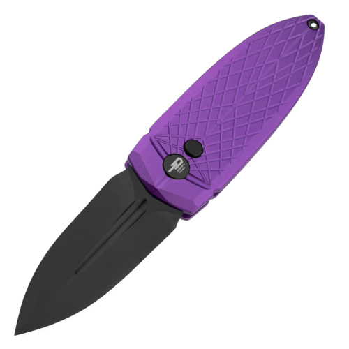 Nóż składany Bestech Ququ Purple Aluminium, Black DLC 14C28N by Gogo (BG57B-5)-1 51726