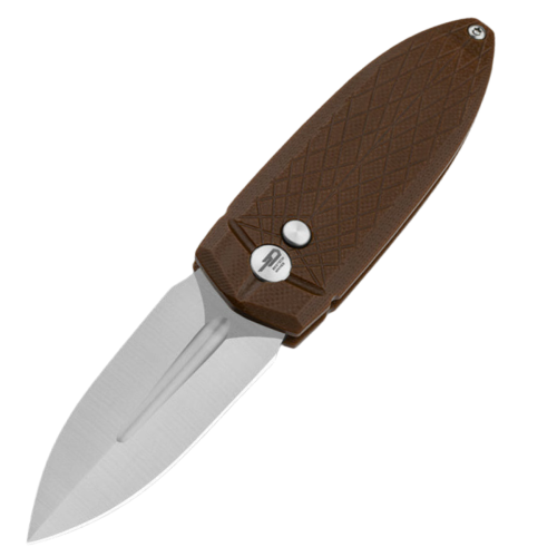 Nóż składany Bestech Ququ Brown Micarta, Satin 14C28N by Gogo (BG57A-3)-1 51732