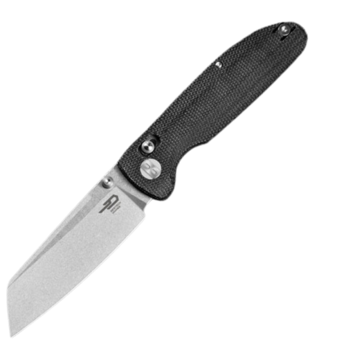 Nóż składany Bestech Slasher Black Micarta, Stonewashed D2 (BG56A-1)-1 51738