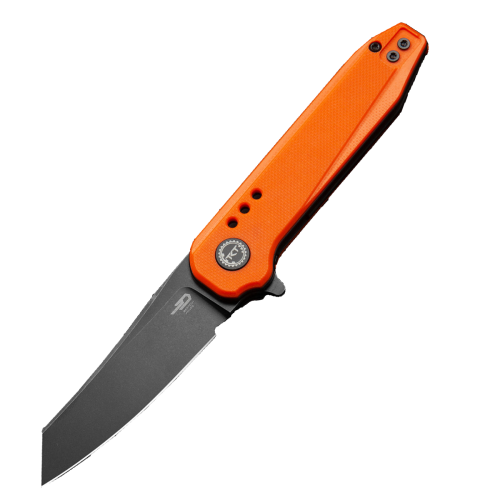 Nóż składany Bestech Syntax Orange G10, Black Stonewashed 14C28N by Todd Knife and Tool (BG40C)-1 51751