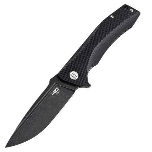 Nóż składany Bestech Mako Black G10, Black Stonewashed K110 (BG27B)-1 51760