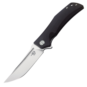 Nóż składany Bestech Scimitar Black G10 Stonewashed/Satin D2 (BG05A-1)