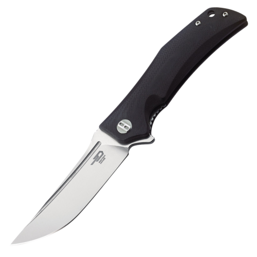 Nóż składany Bestech Scimitar Black G10, Stonewashed/Satin D2 (BG05A-1)-1 51771