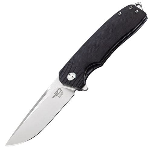 Nóż składany Bestech Lion Black G10, Stonewashed/Satin D2 (BG01A)-1 51774