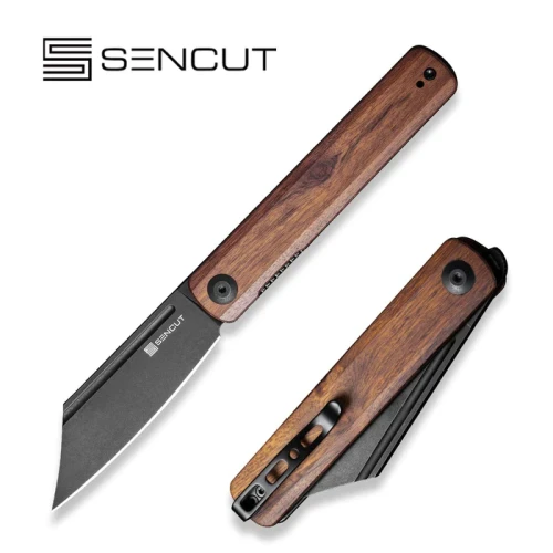 Nóż składany Sencut Bronte Guibourtia Wood, Black Stonewashed 9Cr18MoV (SA08E)-1 51787