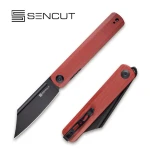 Nóż składany Sencut Bronte Burgundy G10 Black Stonewashed 9Cr18MoV (SA08D)