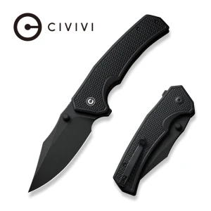 Nóż składany Civivi Vexillum Black G10, Black Stonewashed Nitro-V (C23003D-1) EDC