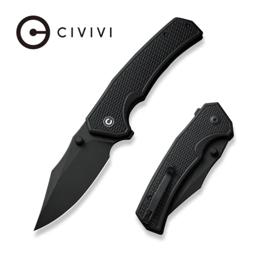 Nóż składany Civivi Vexillum Black G10, Black Stonewashed Nitro-V (C23003D-1)-1 51798