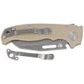 Nóż składany Demko AD20.5 Shark Foot Coyote Tan G10, Stonewashed CPM S35VN by Andrew Demko (205-S35-SFCT)-2 51809