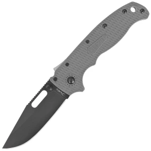 Nóż składany Demko AD20.5 Clip Point Grey Grivory Black DLC D2 by Andrew Demko (205-D2-CP-DLC)