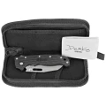 Nóż składany Demko AD20.5 Shark Foot Black Grivory, Stonewashed D2 by Andrew Demko (205-BLK-D2-EP)-3 51816