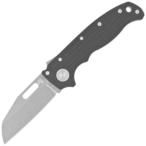 Nóż składany Demko AD20.5 Shark Foot Black G10, Stonewashed CPM 20CV by Andrew Demko (205-20CV-BLK-SF)-1 51820
