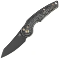Nóż składany Fox Jupiter Black Titanium, Stonewashed PVD M390 by Denis Simonutti (FX-555 TIBR)-1 51822