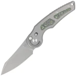 Nóż składany Fox Jupiter Gray Titanium/Jungle Wear Fatcarbon Acid Stonewashed M390 by Denis Simonutti (FX-555 TICF)