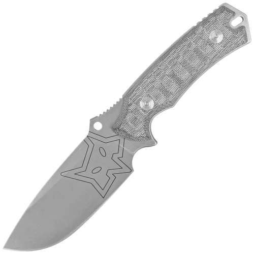 Nóż Fox Oxylos Black Micarta, Stonewashed Becut (FX-616 MB)-1 51827