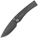 Nóż składany Medford Marauder-H Drop Point, DLC Handle, Bronze HW/Clip, PVD Breaker, DLC S45VN by Greg Medford (MK0454PD-30PV-T1C1-BP)